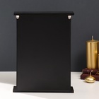 УЦЕНКА Ключница дерево «Птица на ветке» чёрная, зеркальная 6×22.3×29.5 см - фото 14972011