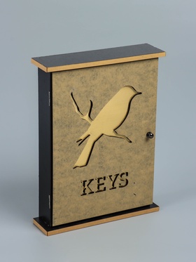 {{photo.Alt || photo.Description || 'УЦЕНКА Ключница настенная дерево «Птица на ветке», чёрная, зеркальная, 6×22.3×29.5 см'}}