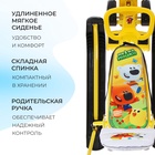 УЦЕНКА Снегокат «Тимка спорт 6» Ми-ми-мишки, с родительской ручкой, со спинкой, жёлтый, ТС6/ММ2 Nika Kids - Фото 5