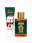 Новогодний подарочный набор косметики «С Новым Годом»: гель для душа 110 мл и крем для рук 30 мл, URAL LAB - фото 60870391