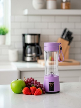 Блендер LBR-01, портативный, 24 Вт, 380 мл, USB, фиолетовый 10906617