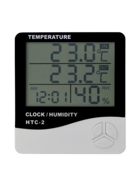 Термометр LTR-16, электронный, 2 датчика температуры, датчик влажности, белый