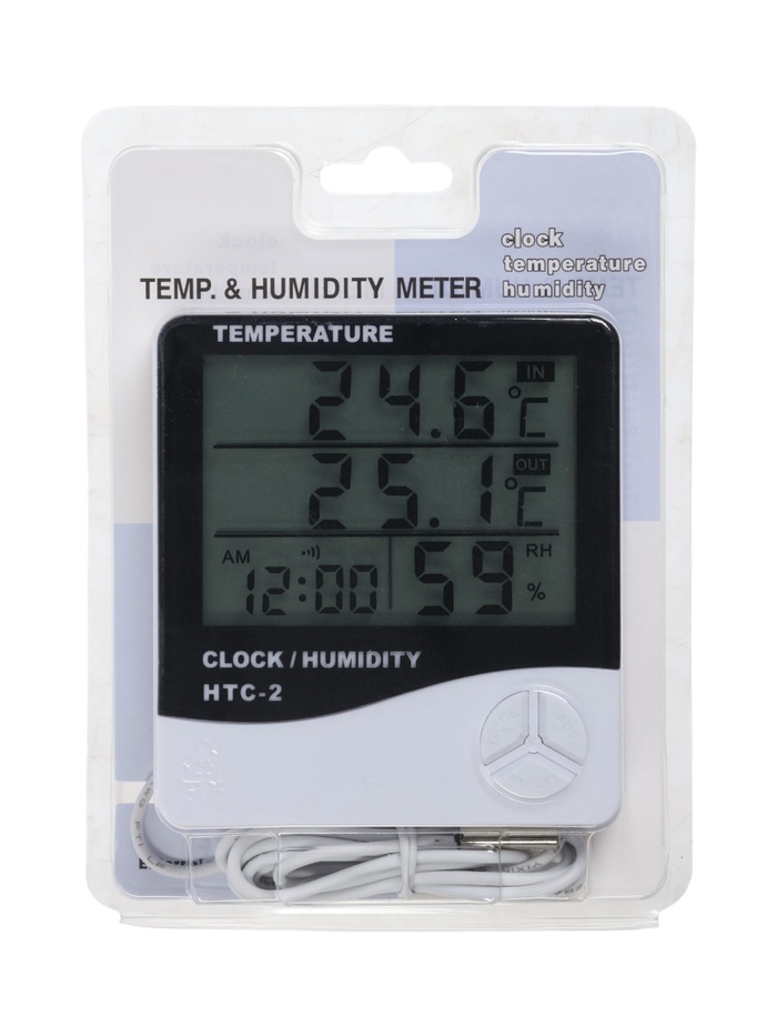 Термометр LTR-16, электронный, 2 датчика температуры, датчик влажности, белый - фото 51850880