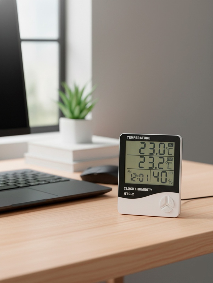 Термометр LTR-16, электронный, 2 датчика температуры, датчик влажности, белый - фото 51852933