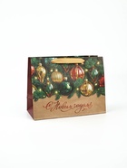 Пакет подарочный крафтовый вертикальный «С Новым годом», MS 18×23×10 см - фото 119073059 Пакет подарочный крафтовый вертикальный «С Новым годом», MS 18×23×10 см - фото 119073059