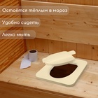 УЦЕНКА Сиденье для уличного туалета, 38×50 см, Эконом, с крышкой, пенополистирол( разноцвет) 10383 - Фото 3