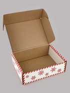 Коробка сборная «Новый год», белый, 27×21×9 см - Фото 4