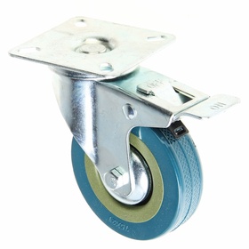 {{photo.Alt || photo.Description || 'УЦЕНКА Колесо мебельное, d=75 мм, на площадке, с футоркой, с фиксатором, серое'}}