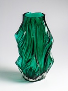 Ваза «Греверли», 27×10 см, стекло, зелёная - фото 59417257