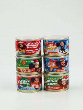 Монпансье в консервной банке «Чебурашка», 6 шт 10902535