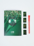 Подарочный набор новогодний в портфеле «Время чудес», ежедневник А5, магнитные закладки и ручка - фото 59848089