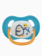 Соска - пустышка ортодонтическая «Пингвин», +6 мес., голубая - Фото 1