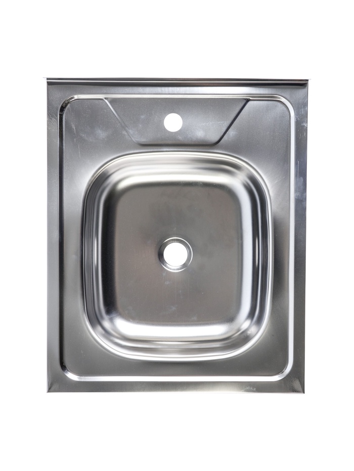 УЦЕНКА Мойка кухонная «Владикс», накладная, без сифона, 50×60 см, нержавеющая сталь 0.4 мм - Фото 1
