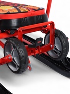 УЦЕНКА Снегокат «Тимка спорт 6» с граффити, с родительской ручкой, со спинкой, красный, ТС6/GR Nika - Фото 11