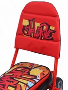 УЦЕНКА Снегокат «Тимка спорт 6» с граффити, с родительской ручкой, со спинкой, красный, ТС6/GR Nika - Фото 12