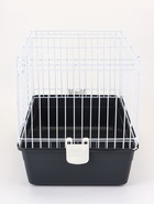 УЦЕНКА Клетка усиленная для кроликов, 60×36×40 см, серая 10953925