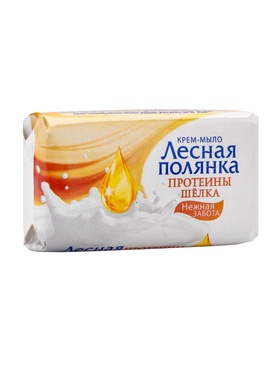 Крем-мыло Лесная полянка "Протеины шелка" 90 г