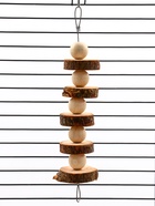 Игрушка для птиц и грызунов «Погрызушка» из дерева, 21×2 см - фото 809292657 Игрушка для птиц и грызунов «Погрызушка» из дерева, 21×2 см - фото 809292657