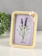 Фоторамка для фото 13×18 см «Белый жемчуг с орхидеей», пластик, закругленные углы - Фото 2