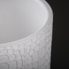 УЦЕНКА Горшок цветочный «Иллюзия» белый цилиндр №2, 2 л - Фото 2