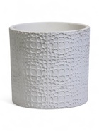 УЦЕНКА Горшок цветочный «Иллюзия» белый цилиндр №2, 2 л - Фото 4