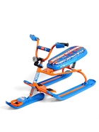 УЦЕНКА Снегокат Snowdrive с гонщиком, синий, оранжевый, СНД3/Г Nika Kids - Фото 5
