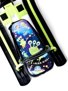 УЦЕНКА Снегокат «Тимка спорт 4-1» Пришельцы, лимонный, чёрный, со спинкой, ТС4-1/П2 Nika Kids - Фото 9