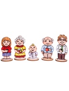 Дидактический материал «Дружная семья», 18 деревянных фигурок - Фото 5