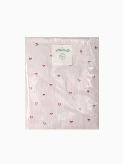 Покрывало Крошка Я «Спелая вишенка» 100×130 см, муслин, 4 слоя, хлопок 100%