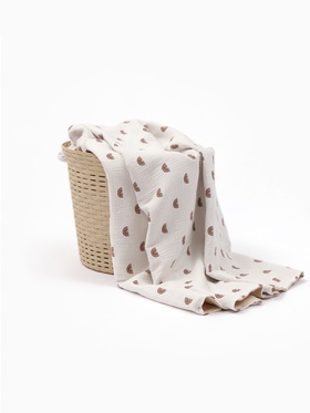 Покрывало Крошка Я «Радуга» 100×130 см, муслин, 4 слоя, хлопок 100%