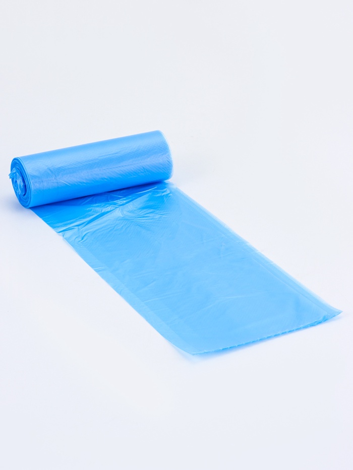 Мешки для мусора 30 л, ПНД, 15 мкм, 20 шт в рул, цвет синий