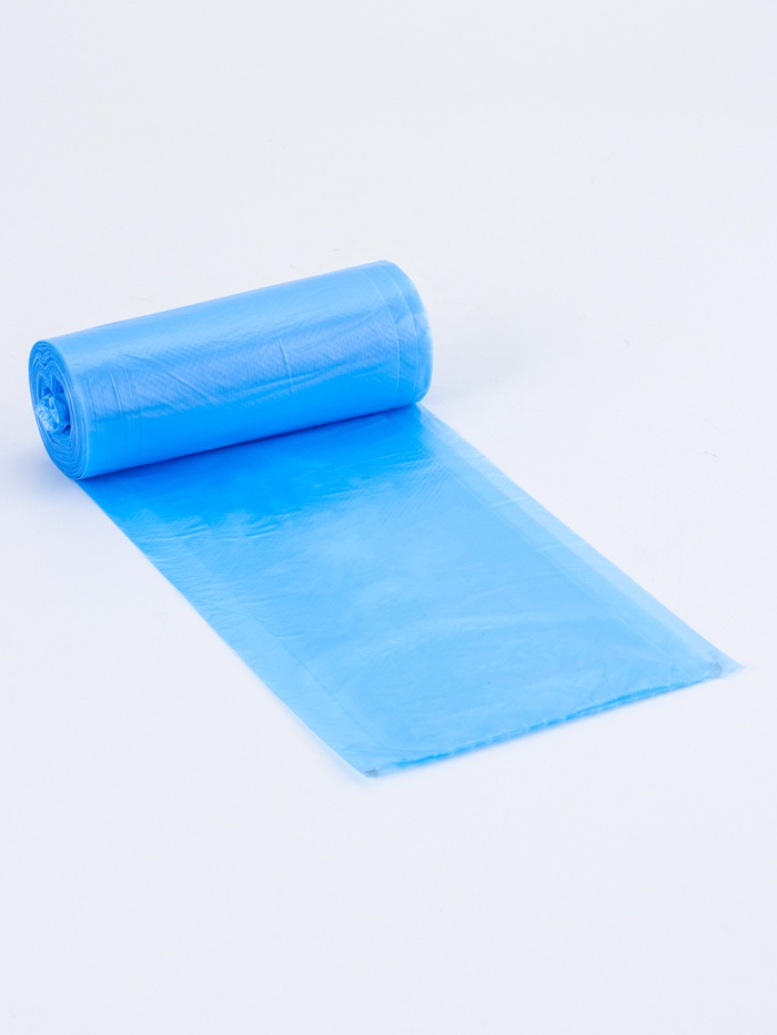 Мешки для мусора 30 л, ПНД, 15 мкм, 30 шт в рул, цвет синий