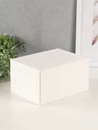 Шкатулка для украшений Miguel, 3 яруса, белая, 23×17.5×13.5 см - фото 809292715 Шкатулка для украшений Miguel, 3 яруса, белая, 23×17.5×13.5 см - фото 809292715