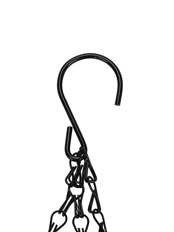 Кашпо подвесное «Полусфера», d=35 см, h=58 см, металлическое, со вставкой из кокоса