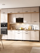 Кухонный гарнитур трёхуровневый в потолок «Бьянка», 3000 мм, цвет кашемир/дуб крафт/дуб вотан - Фото 1