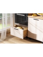 Кухонный гарнитур трёхуровневый в потолок «Бьянка», 3000 мм, цвет кашемир/дуб крафт/дуб вотан - Фото 4