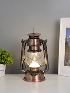 Ночник декоративный RISALUX «Фонарь», LED, аккумулятор 5800mAh, 3.7V, регулятор яркости, 11.5×16×24 см, бронза - фото 809306208