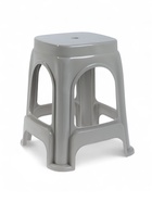 УЦЕНКА Табурет пластиковый 28×28×46 см, серый 10954079 - фото 3861162