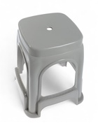 УЦЕНКА Табурет пластиковый 28×28×46 см, серый - Фото 4