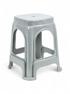УЦЕНКА Табурет пластиковый 28×28×46 см, серый 10954079 - фото 3861167