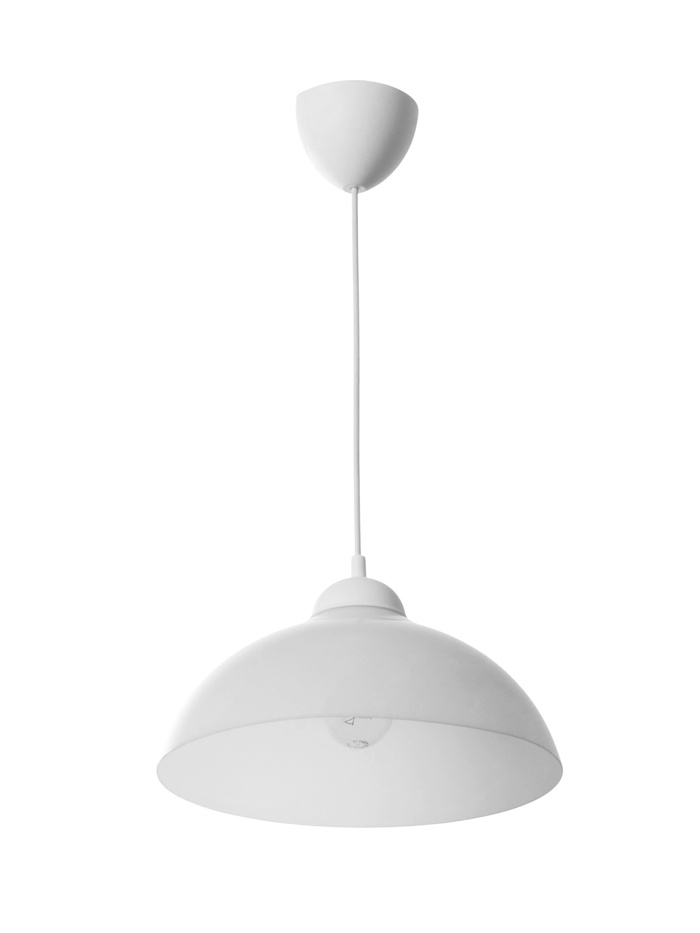 Светильник подвесной «Хоста», 1×15 Вт, Е27, 29×29×13(74) см, белый - Фото 1