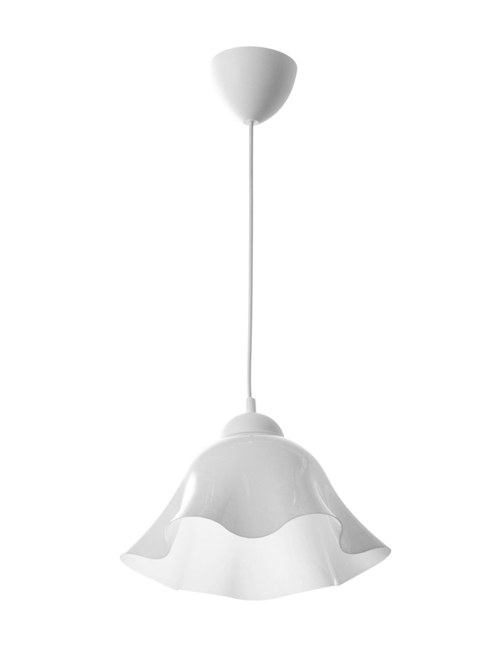 Светильник подвесной «Ирис», 1×15 Вт, Е27, 28×28×14(85) см, белый - Фото 1