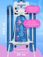 УЦЕНКА Снегокат «Тимка спорт 6», со спинкой, с родительской ручкой, белый, голубой, ТС6/БТ Nika - Фото 3