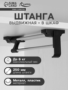 Штанга выдвижная для шкафа CAPPIO, 250 мм - Фото 1