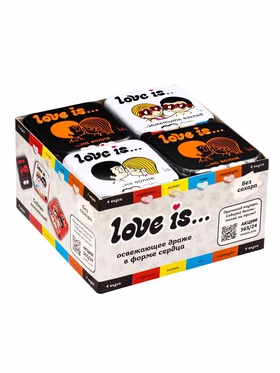 Освежающие конфеты Love is, в форме сердца, со вкусом морской соли и маракуйи, 20 г (комплект 2 шт)