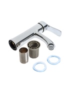 УЦЕНКА Смеситель для раковины ZEIN Z3692, однорычажный, высота излива 9 см, хром 10954204