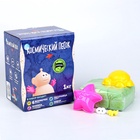 УЦЕНКА Космический песок Песочница+Формочки Зеленый 1 кг(коробка набор) КП03З10Н - Фото 1