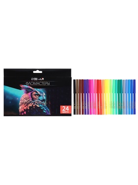 {{photo.Alt || photo.Description || 'УЦЕНКА Фломастеры 24 цветов в картонной коробке TOP Calligrata'}}