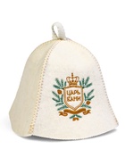 Шапка для бани и сауны «Царская», шерсть 50%, полиэфир 50%, набор 2 шт. - фото 809306398