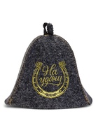 Набор для бани и сауны «На удачу», шерсть 50%, полиэфир 50%, 2 предмета: шапка, коврик - фото 809306416